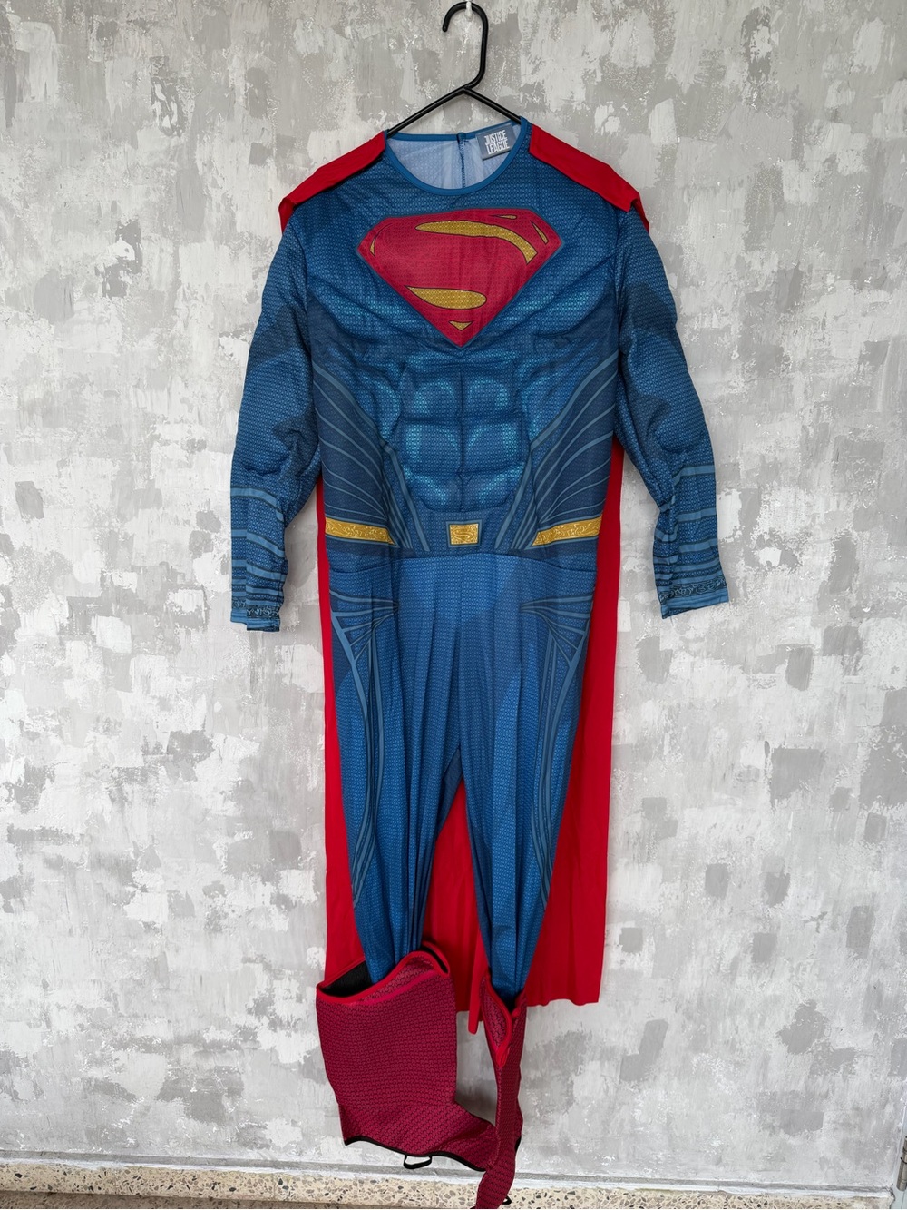 Superman Blue & Red Muscle Costume with Cape